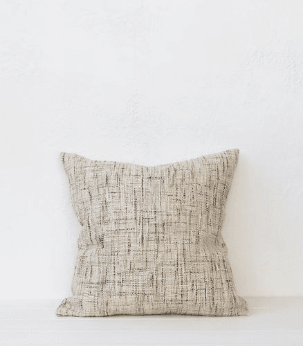 'Sahara' Cushion / Feather Inner / Limestone