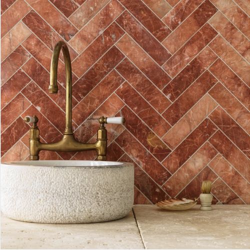 Tradewinds Rojo Alicante Subway Tiles