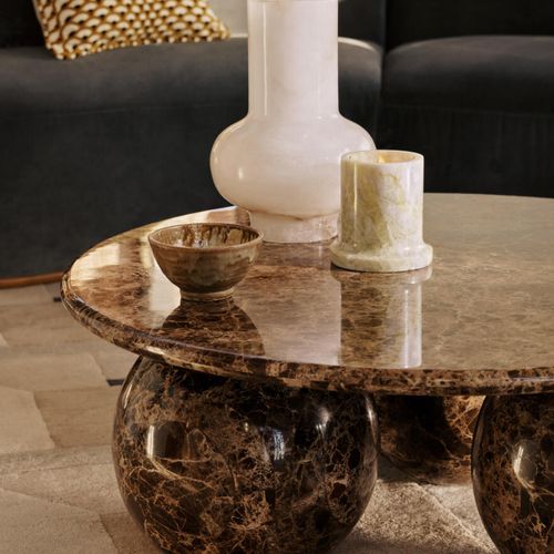 Soho Home | Oxley Coffee Table | Dark Emperador Marble