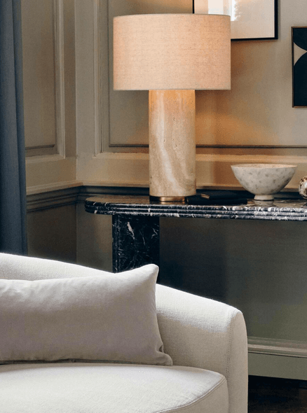 Soho Home | Remi Stone Table Lamp | Large