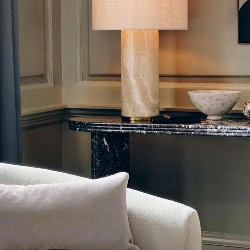 Soho Home | Remi Stone Table Lamp | Large