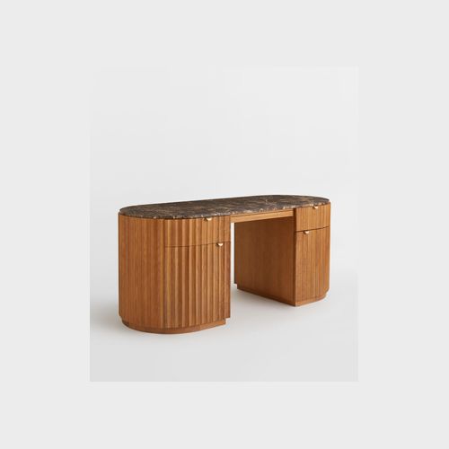 Soho Home | Railton Desk | Dark Emperador Marble
