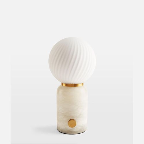 Soho Home | Alabaster Swirl Table Lamp