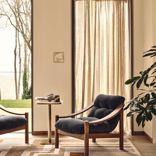 Soho Home | Karine Armchair | Grey Blue Velvet