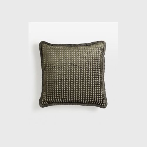 Soho Home | Charis Large Square Cushion | Charcoal