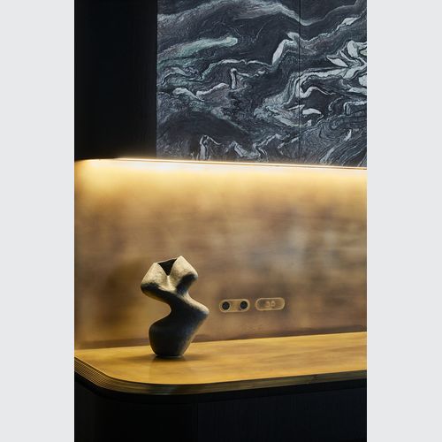 13 Carbon 4 Gang Switch Grid Faceplate