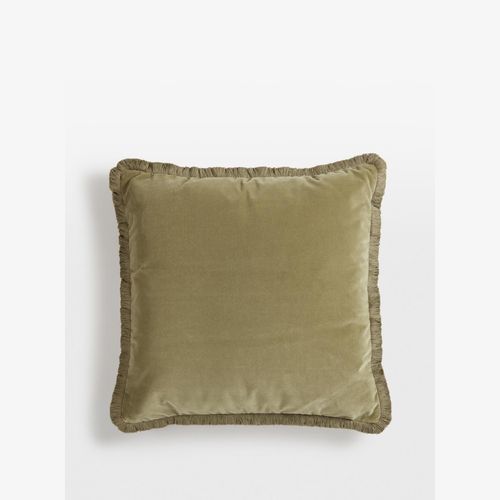 Soho Home | Margeaux Large Square Cushion | Lichen