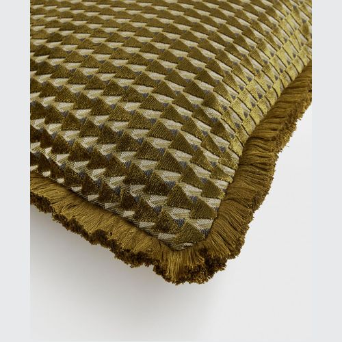 Soho Home | Charis Large Square Cushion | Ochre