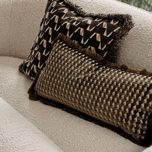 Soho Home | Charis Oblong Cushion | Ochre