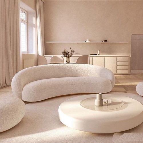 Curv Boucle Fabric Sofa