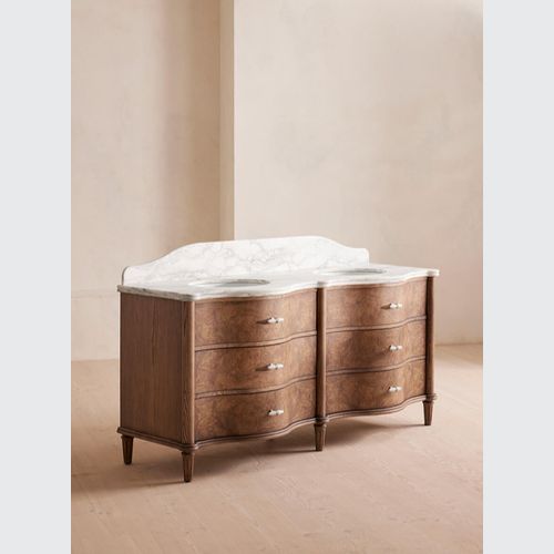 Soho Home | Valerie Double Vanity | Arabescato Marble