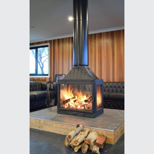 Seguin Multivision 8000 4 Sided Cast Iron Fireplace