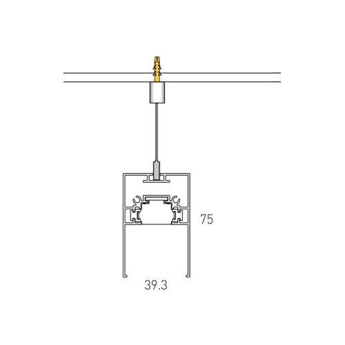 Single Circuit Suspended Magnetic Track