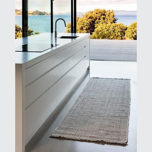 Baya Rhodes Floor Runner - Slate | Indoor or Outdoor