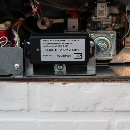 Gas fireplace Wi-Fi module