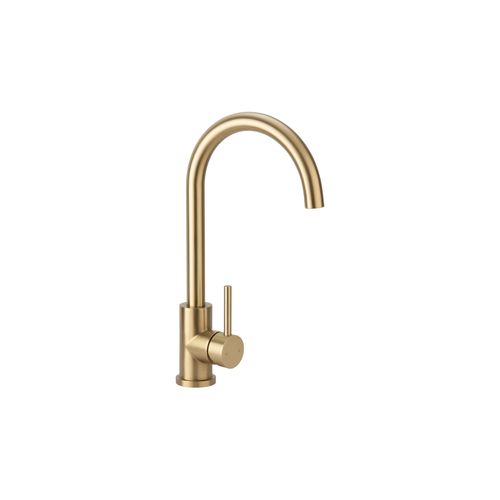 Sola Outdoor Kitchen Mixer | Brushed Brass