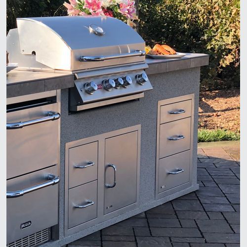 Bull Stainless Steel Triple Drawer System