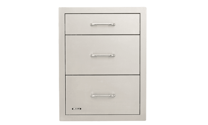 Bull Stainless Steel Triple Drawer System