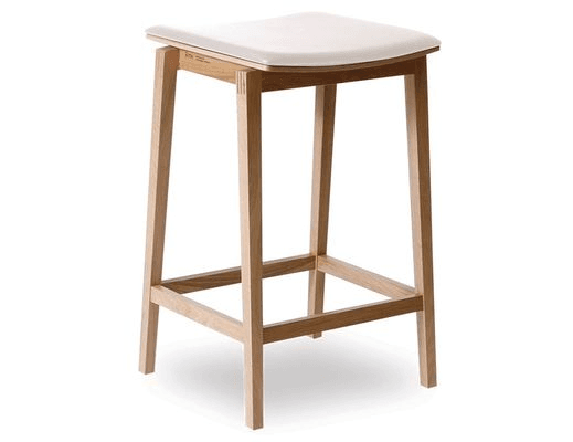 Stockholm Kitchen Stool - Natural Oak- by TON