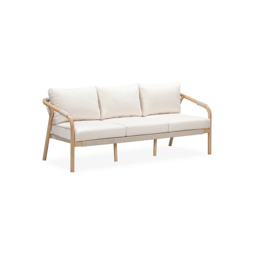 Burnett Outdoor 3 Seater Sofa - Eucalyptus / Beige