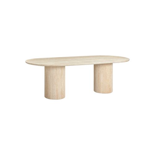Arlie Outdoor Dining Table 240cm - Travertine Finish