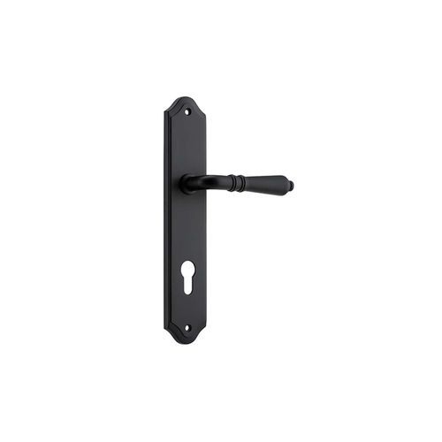 Iver Sarlat Lever on Shouldered Backplate Euro 85mm Matt Black 12712E85 - Customise to your needs