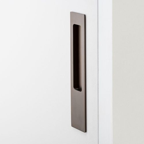 Iver Rectangular Flush Pull Passage Set Polished Chrome for Sliding Doors 21414 *Pair*