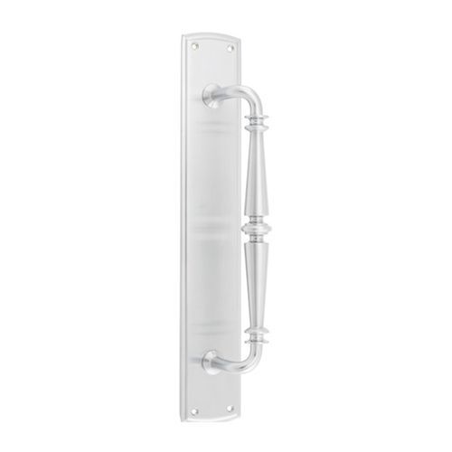 Iver Sarlat Door Pull Handle on Backplate Chrome Plate 380mm x 65mm 9344