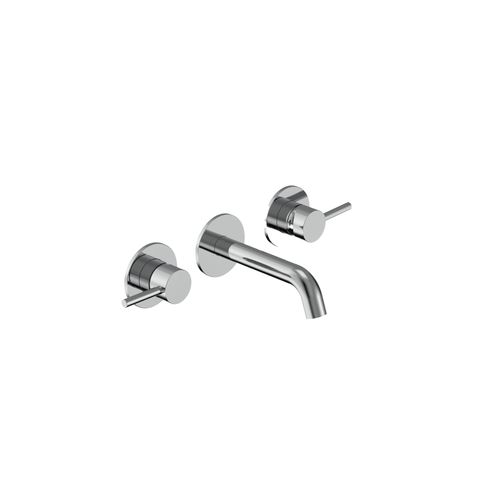 Tube 3 Hole Wall Mount Mixer
