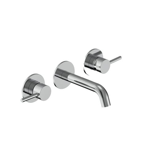 Tube 3 Hole Wall Mount Mixer