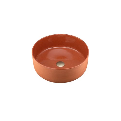 Terzofoco Red Clay Circular Counter Top Basin