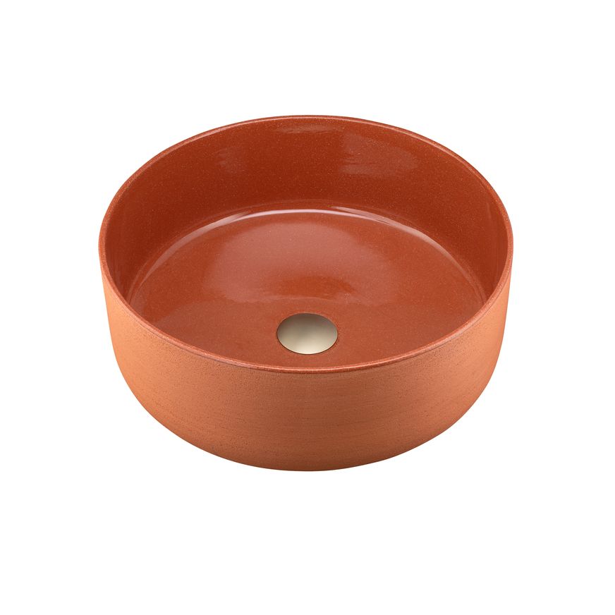 Terzofoco Red Clay Circular Counter Top Basin