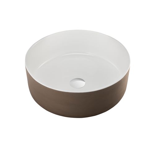 Terzofoco Natural Earth and White Circular Counter Top