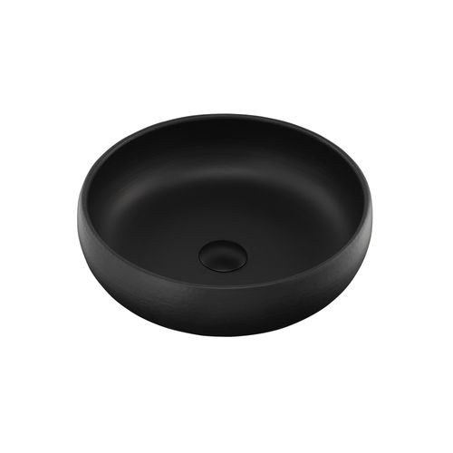 Terzofoco Matte Black Curved Counter Top Basin