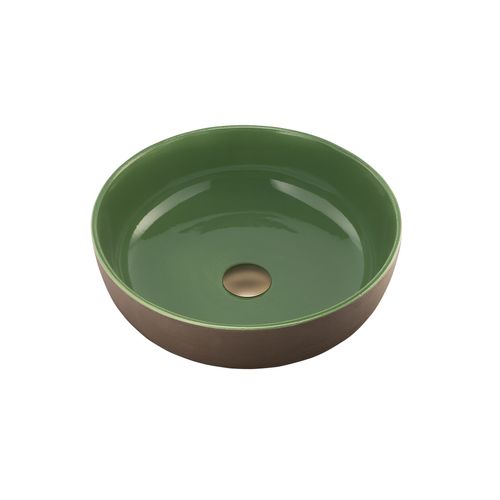 Terzofoco Natural Earth and Sage Green Curved Counter T