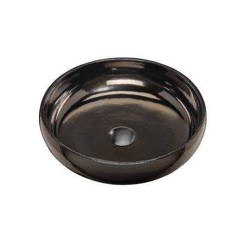 Terzofoco Brown Gold Curved Counter Top Basin