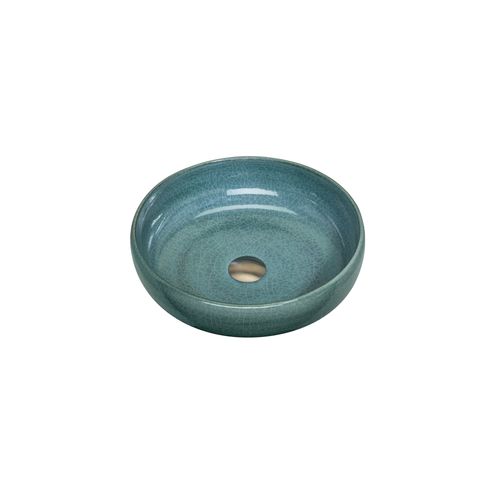 Terzofoco Emerald Green Curved Counter Top Basin