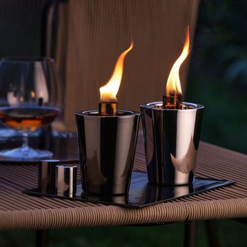 Tarcia Table Torch - Black