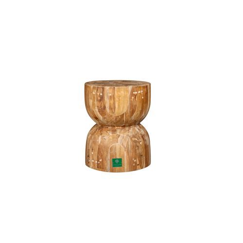 Teak Curve Stool
