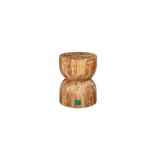Teak Curve Stool