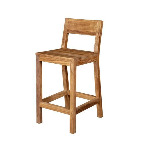 Teak Outdoor Counter Height Chair