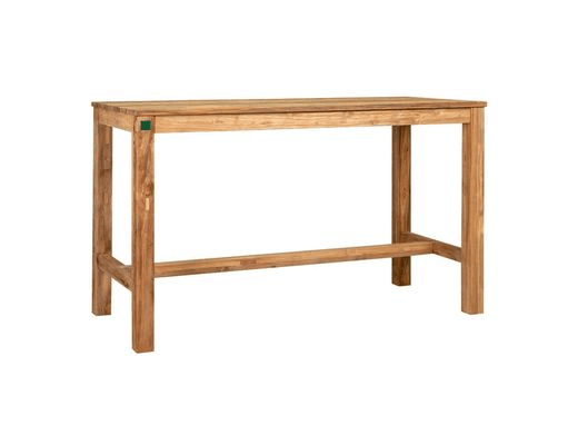 Teak Outdoor Rectangular Bar Leaner Table 180 X 75 X 10