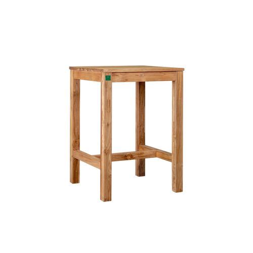 Teak Outdoor Square Bar Leaner Table 75 X 75 X 105cm