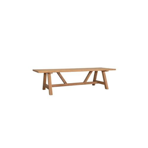 Stalwart Teak Trestle Dining Table 250cm