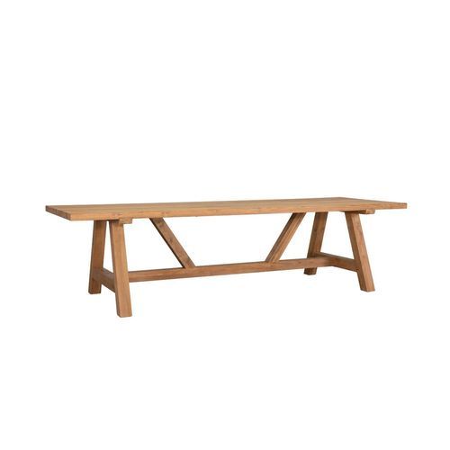 Stalwart Teak Trestle Dining Table 300cm