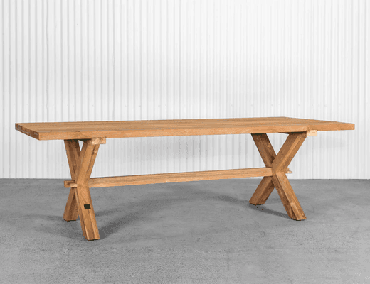 Sovereign Teak X-Leg Table - 250 x 100cm
