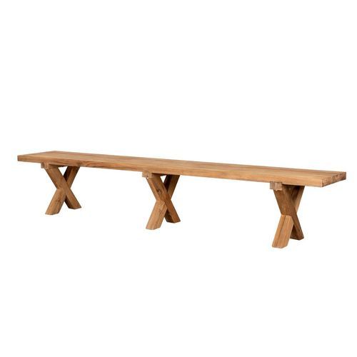 Sovereign Teak X Leg Bench - 250cm