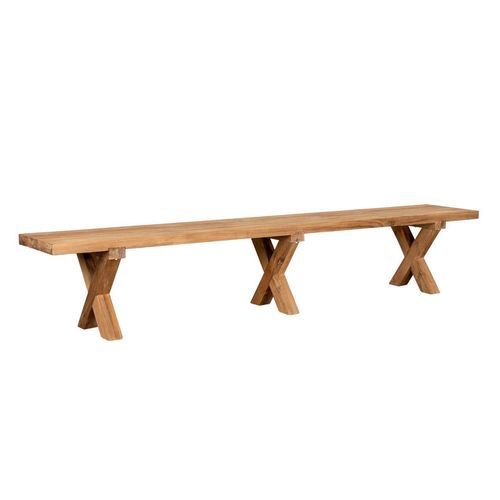 Sovereign Teak X Leg Bench - 250cm