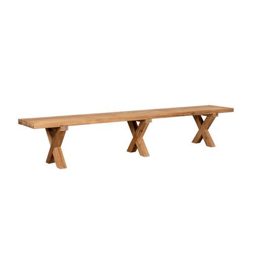 Sovereign Teak X Leg Bench - 250cm