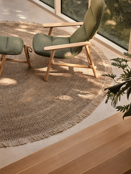 Tribe Home Reef Rug - White | Round